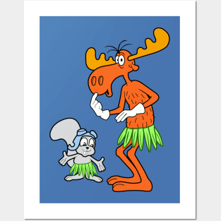 Rocky & Bullwinkle - Hawaii Posters and Art